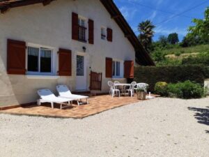 Terrasse. Gite Pigon 1